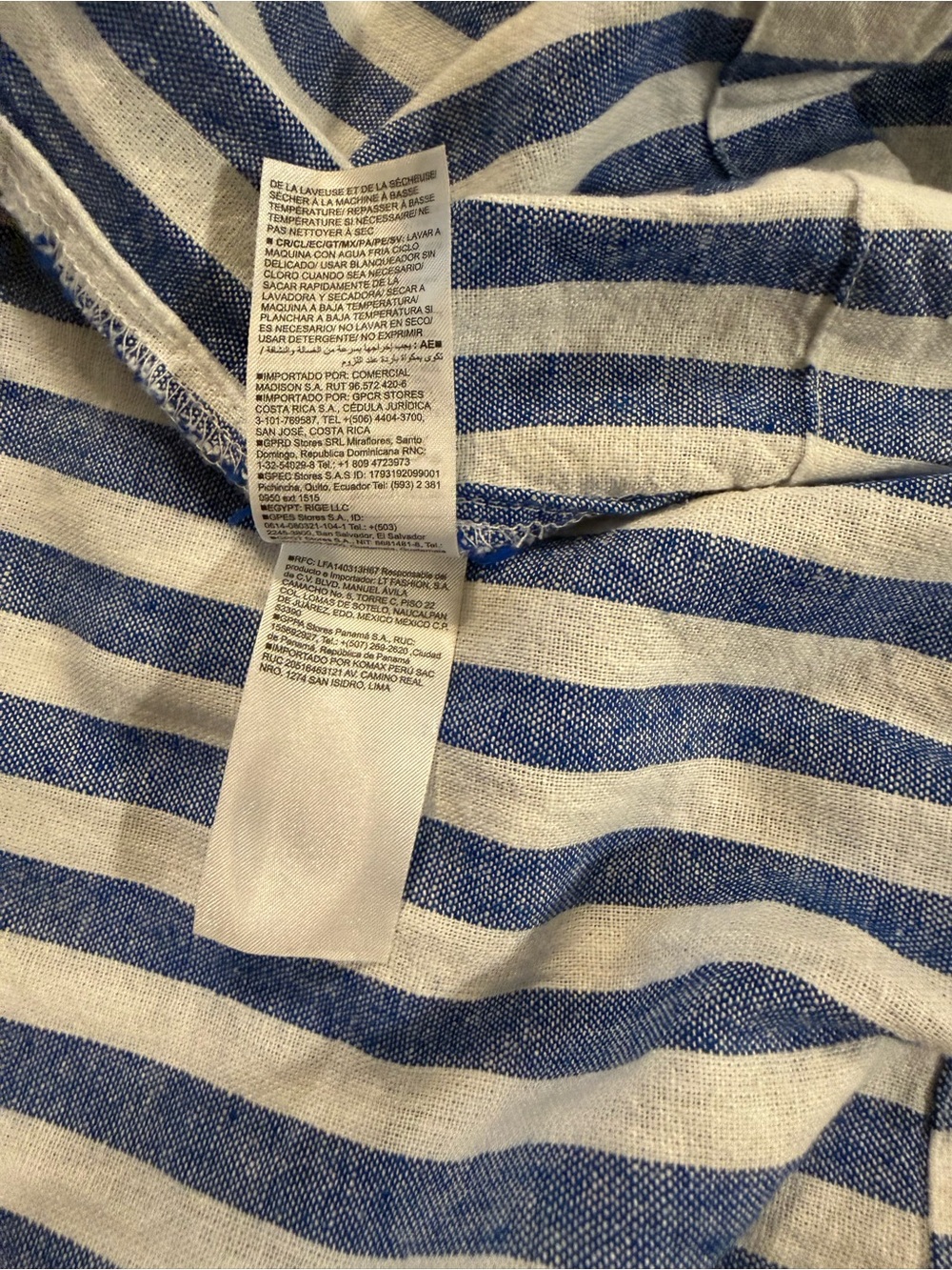 Old Navy Blue and White Striped Midi Dress - Picture 9 of 11